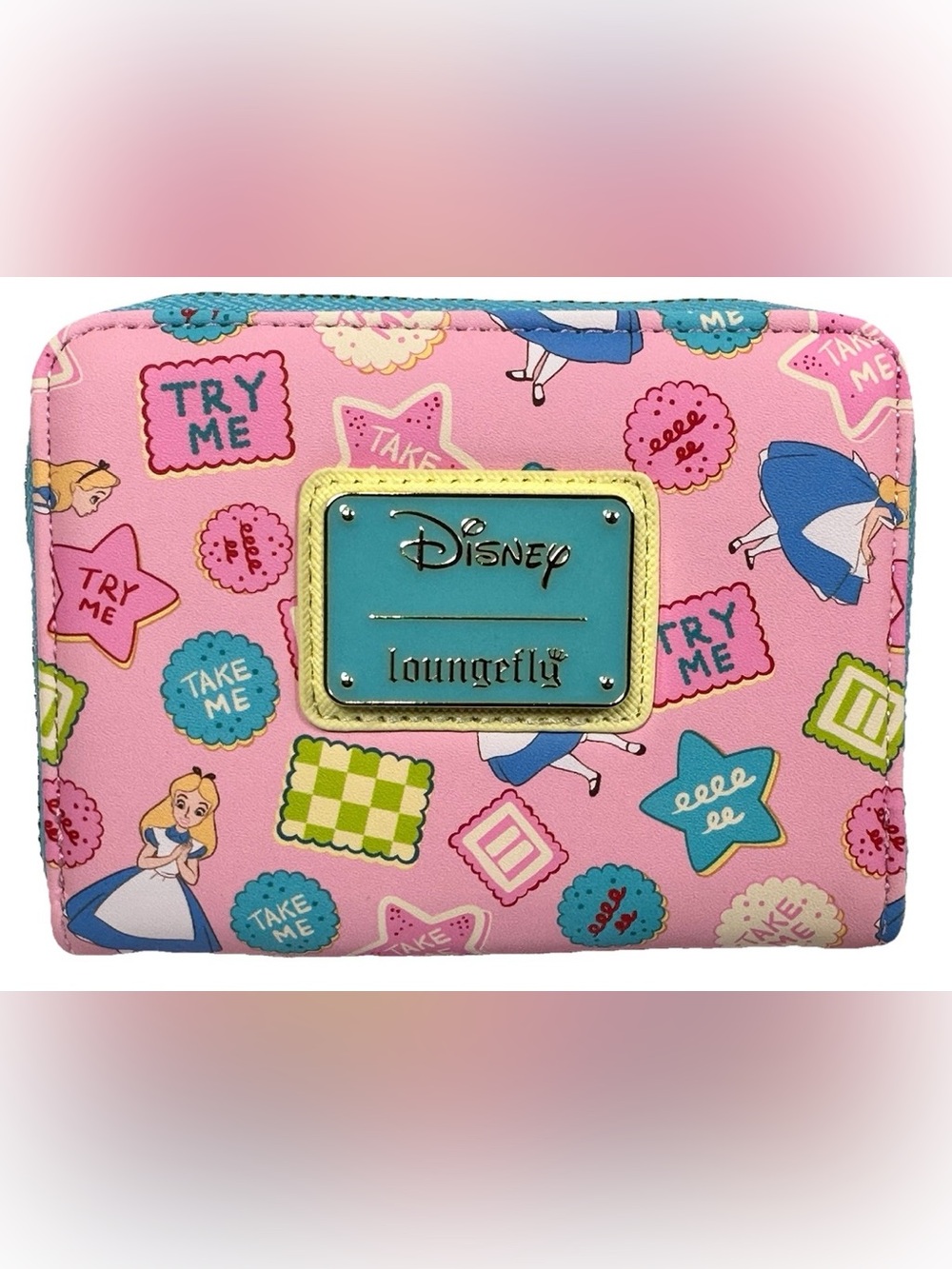 Disney Loungefly Alice in Wonderland Scented Cookie Wallet-Take Me Zip Around - Picture 4 of 10